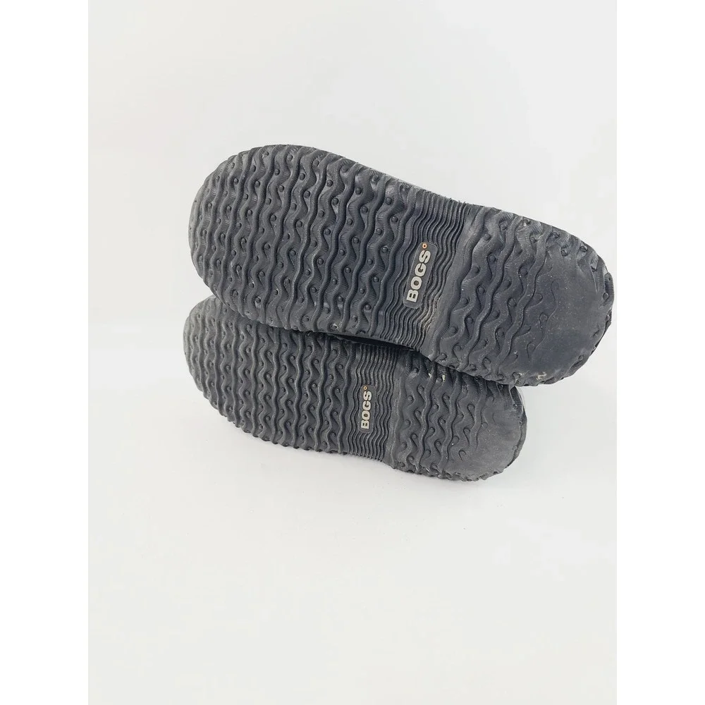 Bogs,‎ Round Toe Rubber, Neoprene, Outdoor Boot Rain Boot Kids Size 4 Green Gray